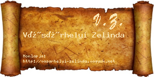 Vásárhelyi Zelinda névjegykártya